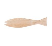 RUNROTOO Wooden Fish Craft Unfinished Wood Plaque in Khaki Colour for Handmade DIY Projects Mediterranean Style, Adaptive Design for Rooms and School Craft Classes