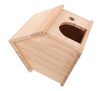 RUNROTOO Wooden Hamster Hideout House for Guinea Pigs and Hamsters Compact and Elegant Design Enhancing Living Space Relaxing Pets in Small Animal Habitats