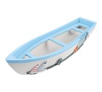 RUNROTOO Wooden Sailing Ship Model Decorative Sailboat Figurine Lightweight Mediterranean Style Nautical Home Decor for Banquets and Study Room Display