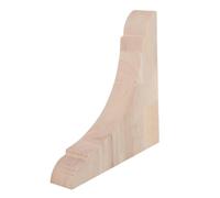 RUNROTOO Wooden Triangle Brackets: Wall Mount Wood Shelf Corbels - Unfinished Paintable Bracket Corner Brace Supports for Doorway, Countertop, Kitchen Cabinet