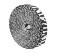 RUNROTOO Zebra Print Present Ribbon Roll for Wrapping and Craft Projects, Washable Polyester Multi-Function Package Ribbon Non-Fading Design, for Decoration and DIY Crafts