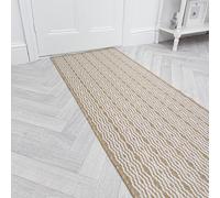runrug Carpet Runner Rug - Indoor/Outdoor, Reversible, 2mm - 'Cable' in Brown | Size: 60 cm x 210 cm runrug Brown 60 cm x 210 cm