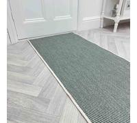 runrug Carpet Runner Rug - Indoor/Outdoor, Reversible, 2mm - 'Coastal' in Green | Size: 60 cm x 240 cm runrug Green 60 cm x 240 cm