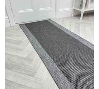 runrug Carpet Runner Rug - Indoor/Outdoor, Reversible, 2mm - 'Vichy' in Midnight | Size: 70 cm x 420 cm runrug Midnight 70 cm x 420 cm