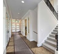 runrug Hallway Carpet Runner Rug - Hardwearing & Durable, 7mm - 'Inca' in Brown | Size: 80 cm x 180 cm runrug Brown 80 cm x 180 cm