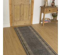 runrug Hallway Runner Rug - Soft Hall Carpet Runner, Kitchen Rug Runner - Stain Resistant Dirt Stopper - Ideal for High Foot-Traffic Areas - 70cm Wide x 270cm Long - Tribal, Grey