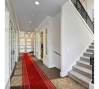 Red Tribal Long Hallway Carpet Runner runrug Red 60cm x 420cm