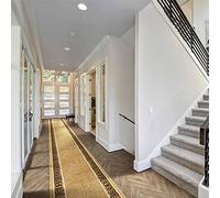 runrug Hallway Runner Rug - Soft Hall Carpet Runner, Kitchen Rug Runner - Stain Resistant Dirt Stopper - Ideal for High Foot-Traffic Areas - 60cm Wide x 300cm Long - Tribal, Beige