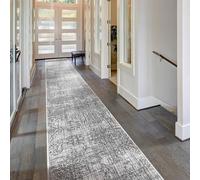 runrug Indoor/Outdoor Hallway Runner Rug - Reversible Flatweave Carpet for Hall & Kitchen - Multiple Sizes - Stain-Resistant, Durable & Pet-Friendly - 180cm x 70cm - 5mm Thick - 50 Shades, Grey