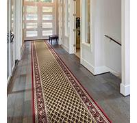 runrug Loop Pile Hallway Runner Rug - Tight-Knit Hardwearing Carpet for Hall, Kitchen & Landing - Multiple Sizes - Stain-Resistant - 66cm x 210cm - 5.4mm Thick - Acni, Cream