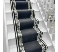 runrug Soft & Comfortable Stair Runner - Smooth & Durable Carpet for Stairs - Stain-Resistant, Fade-Resistant - Multiple Sizes - 60cm x 720cm - 9mm Thick - Key, Dark Grey