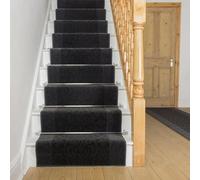 runrug Soft & Comfortable Stair Runner - Smooth & Durable Carpet for Stairs - Stain-Resistant, Fade-Resistant - Multiple Sizes - 690cm x 60cm - 9mm Thick - Baroque, Grey