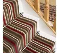 runrug Soft & Comfortable Stair Runner - Smooth & Durable Carpet for Stairs - Stain-Resistant, Fade-Resistant - Multiple Sizes - 60cm x 540cm - 9mm Thick - Strike, Red