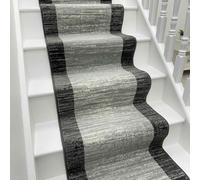 runrug Soft & Comfortable Stair Runner - Smooth & Durable Carpet for Stairs - Stain-Resistant, Fade-Resistant - Multiple Sizes - 60cm x 600cm - 9mm Thick - Morning Mist, Light Grey