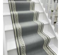 runrug Soft & Comfortable Stair Runner - Smooth & Durable Carpet for Stairs - Stain-Resistant, Fade-Resistant - Multiple Sizes - 60cm x 450cm - 9mm Thick - Key, Light Grey