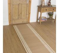 runrug Soft & Luxurious Hallway Runner Rug - Comfortable Carpet for Hall, Kitchen & Corridor - Multiple Sizes - Stain-Resistant, Dirt-Resistant - 70cm x 150cm - 9mm Thick - Key, Beige