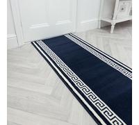 runrug Soft & Luxurious Hallway Runner Rug - Comfortable Carpet for Hall, Kitchen & Corridor - Multiple Sizes - Stain-Resistant, Dirt-Resistant - 70cm x 270cm - 9mm Thick - Key, Blue