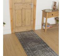 runrug Soft & Luxurious Hallway Runner Rug - Comfortable Carpet for Hall, Kitchen & Corridor - Multiple Sizes - Stain-Resistant, Dirt-Resistant - 60cm x 420cm - 9mm Thick - Afrikans, Grey