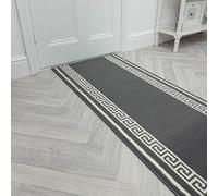 runrug Soft & Luxurious Hallway Runner Rug - Comfortable Carpet for Hall, Kitchen & Corridor - Multiple Sizes - Stain-Resistant, Dirt-Resistant - 70cm x 150cm - 9mm Thick - Key, Grey