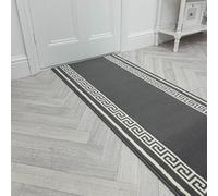 runrug Soft & Luxurious Hallway Runner Rug - Comfortable Carpet for Hall, Kitchen & Corridor - Multiple Sizes - Stain-Resistant, Dirt-Resistant - 70cm x 180cm - 9mm Thick - Key, Grey