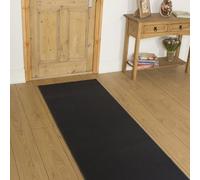 runrug Soft & Luxurious Hallway Runner Rug - Comfortable Carpet for Hall, Kitchen & Corridor - Multiple Sizes - Stain-Resistant, Dirt-Resistant - 60cm x 330cm - 9mm Thick - Plain, Dark Grey