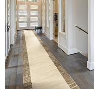 runrug Soft & Luxurious Hallway Runner Rug - Comfortable Carpet for Hall, Kitchen & Corridor - Multiple Sizes - Stain-Resistant, Dirt-Resistant - 60cm x 480cm - 9mm Thick - Morning Mist, Beige