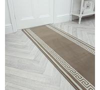 runrug Soft & Luxurious Hallway Runner Rug - Comfortable Carpet for Hall, Kitchen & Corridor - Multiple Sizes - Stain-Resistant, Dirt-Resistant - 70cm x 150cm - 9mm Thick - Key, Light Brown