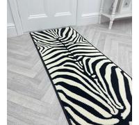 runrug Soft & Luxurious Hallway Runner Rug - Comfortable Carpet for Hall, Kitchen & Corridor - Stain-Resistant, Dirt-Resistant - Multiple Sizes - 60cm x 240cm - 9mm Thick - Zebra, Print