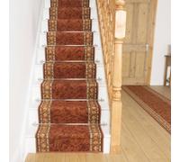 runrug Stair Runner Carpet - Durable, Non-Slip, 5.4mm - 'Cheops' in Terracotta | Size: 120 cm x 570 cm runrug Terracotta 120 cm x 570 cm