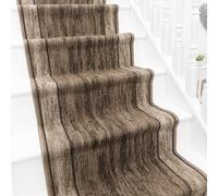 runrug Stair Runner Carpet - Durable, Non-Slip, 5.4mm - 'Rama' in Dark Brown | Size: 100 cm x 660 cm runrug Dark Brown 100 cm x 660 cm