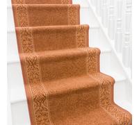 runrug Stair Runner Carpet - Durable, Non-Slip, 5.4mm - 'St Tropez' in Terracotta | Size: 100 cm x 480 cm runrug Terracotta 100 cm x 480 cm