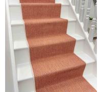 runrug Stair Runner Carpet - Reversible & Durable, 2mm - 'Coastal' in Terracotta | Size: 60 cm x 600 cm runrug Terracotta 60 cm x 600 cm
