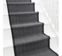 runrug Stair Runner Carpet - Reversible & Durable, 2mm - 'Illusion' in Midnight | Size: 60 cm x 480 cm runrug Midnight 60 cm x 480 cm