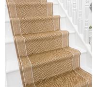 runrug Stair Runner Carpet - Soft & Comfortable, 8mm - 'Walton' in Beige | Size: 66 cm x 660 cm runrug Beige 66 cm x 660 cm