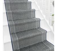 runrug Stair Runner Carpet - Soft & Comfortable, 8mm - 'Walton' in Grey | Size: 80 cm x 540 cm runrug Grey 80 cm x 540 cm