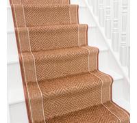 runrug Stair Runner Carpet - Soft & Comfortable, 8mm - 'Walton' in Terracotta | Size: 100 cm x 630 cm runrug Terracotta 100 cm x 630 cm