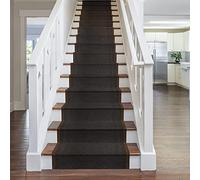 runrug Stair Runner Rug - Non Slip - Staircase Carpet Runner for Stairs - Stain Resistant Stair Carpet Rug Runner - Ideal for High Foot-Traffic - 66cm Wide x 600cm Long - Aztec, Dark Brown