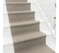 runrug Stair Runner Rug - Reversible Flatweave Carpet for Stairs - Multiple Sizes - Stain-Resistant, Durable & Pet-Friendly - 60cm x 600cm - 2mm Thick - Coastal, Beige