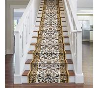 runrug Stair Runner Rug - Staircase Carpet Runner for Stairs - Stain Resistant Stair Carpet Rug Runner - Ideal for High Foot-Traffic Areas - 60cm Wide x 600cm Long - Persian, Beige