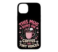 Runs on Coffee and Tiny Voices Elementary Case for iPhone 14 Plus