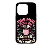 Runs on Coffee and Tiny Voices Elementary Case for iPhone 15 Pro