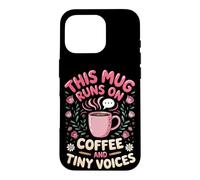 Runs on Coffee and Tiny Voices Elementary Case for iPhone 16 Pro