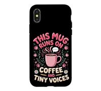 Runs on Coffee and Tiny Voices Elementary Case for iPhone X/XS