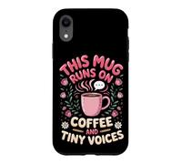 Runs on Coffee and Tiny Voices Elementary Case for iPhone XR