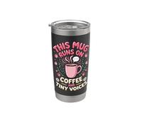 Runs on Coffee and Tiny Voices Elementary Stainless Steel Insulated Tumbler