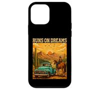Runs On Dreams Vintage Truck Horse Western Cowboy Case for iPhone 12 mini
