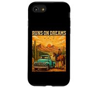 Runs On Dreams Vintage Truck Horse Western Cowboy Case for iPhone SE (2020) / 7/8