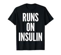 Runs On Insulin Diabetes Awareness T-Shirt