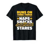 Runs On Naps Snacks and Judgmental Stares Griffon Dog T-Shirt