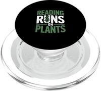 Runs On Plants Funny Vegan Saying PopSockets PopGrip for MagSafe